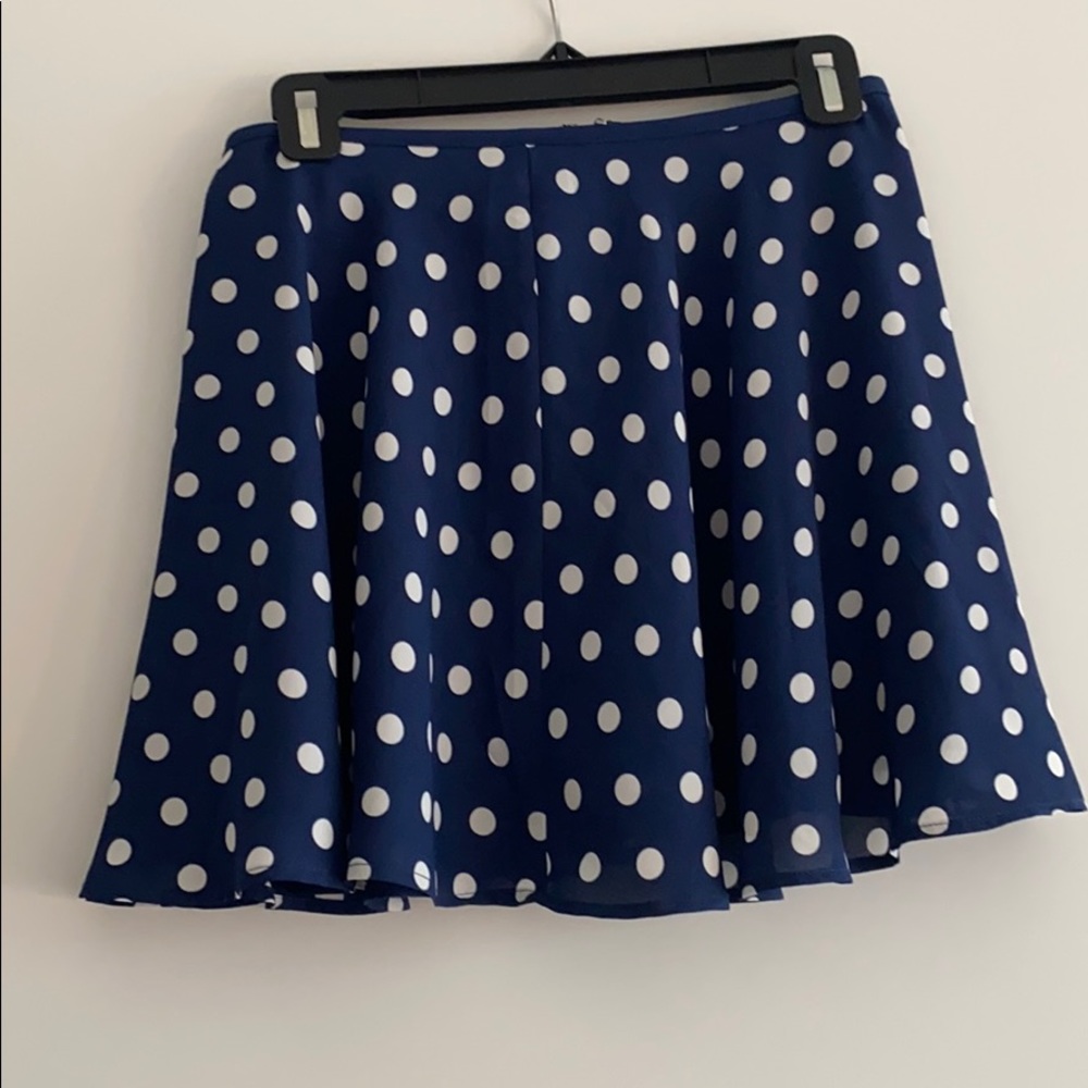 F21 navy mini skirt